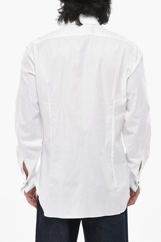 Cotton Poplin Shirt With French Cuffs