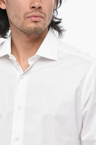 Cotton Poplin Shirt With French Cuffs