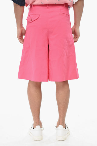 HOMME PLUS Weitbein-Shorts mit 2 Bundfalten