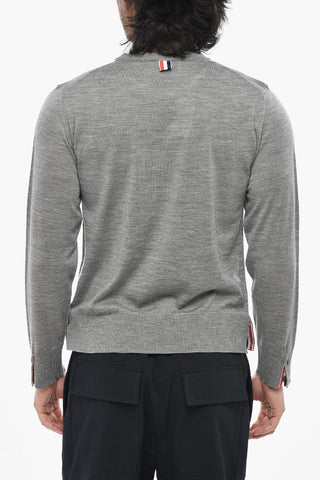 Relaxed-Fit Rundhalspullover aus Schurwolle