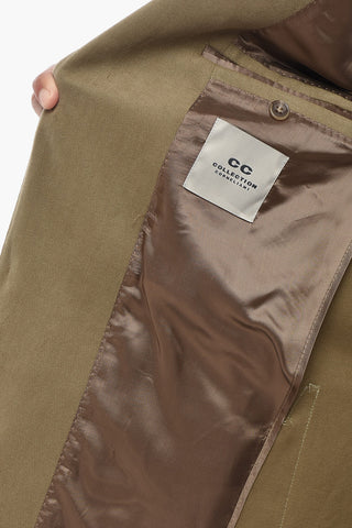 CC COLLECTION 2-Knopf-Jacke aus Stretch-Baumwolle REFINED mit zwei Gehschlitzen und klassischem Revers