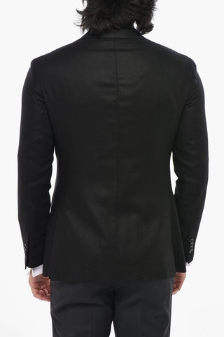CC COLLECTION Unlined Silk-Twill Blazer REFINED