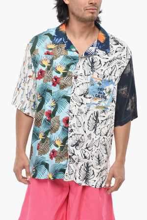 Patchwork Short-Sleeve Shirt