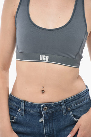 Crop Top MISSY in Cotone con Elastico Logato