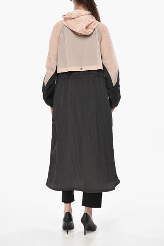 Two-Tone Nylon Parka MESHOPPEN With Hood