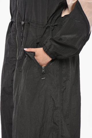 Two-Tone Nylon Parka MESHOPPEN With Hood