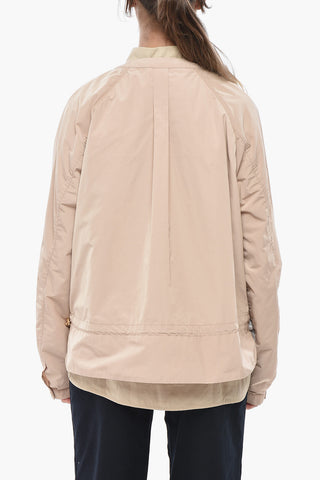 Lightweight Bomber With Gold Zip