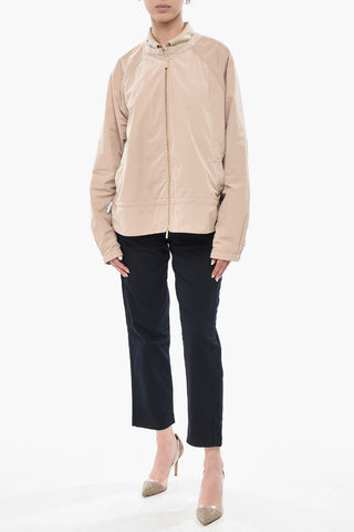 Lightweight Bomber With Gold Zip