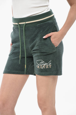 STAPLE Chenille-Shorts mit besticktem Logo