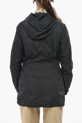 Light Puffer Jacket VIOLET Quilted Nylon with Drawstring