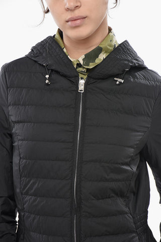 Light Puffer Jacket VIOLET Quilted Nylon with Drawstring