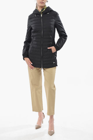 Light Puffer Jacket VIOLET Quilted Nylon with Drawstring