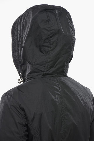 Light Puffer Jacket VIOLET Quilted Nylon with Drawstring