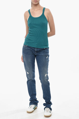 HANES Tank Top in Cotone a Costine