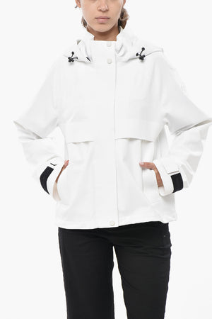 Nylon Stretch Jacket With Hood