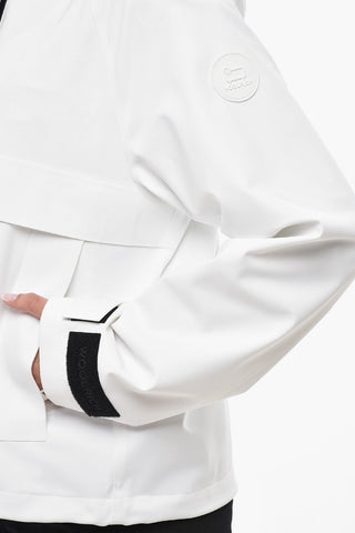 Nylon Stretch Jacket With Hood