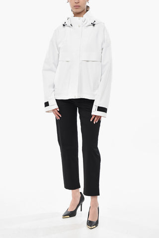 Nylon Stretch Jacket With Hood