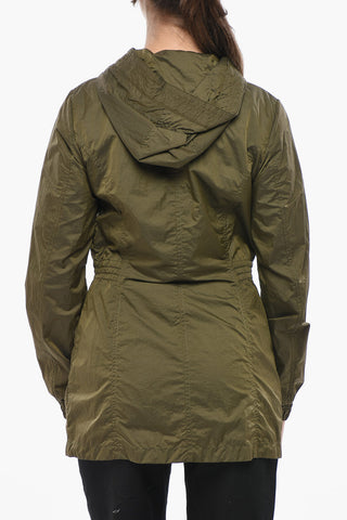 Leichte gesteppte Nylonjacke VIOLET mit Kordelzug
