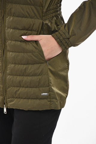 Leichte gesteppte Nylonjacke VIOLET mit Kordelzug