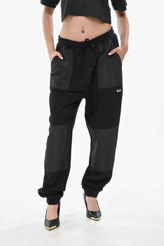 Jogginghose Aus Gebürsteter Baumwolle Mit Nylon-Details