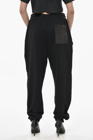 Jogginghose Aus Gebürsteter Baumwolle Mit Nylon-Details