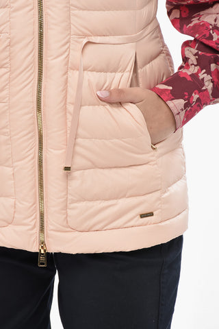 Quilted Down Jacket HIBISCUS Sleeveless