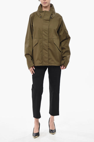 Cotton Jacket LILY with Hidden Placket and Hood