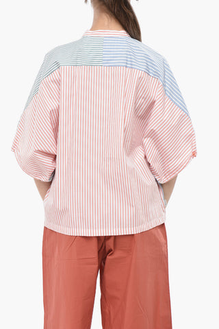 Striped Cotton Poplin Blouse