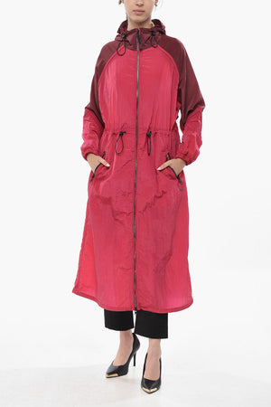 Two-Tone Nylon Parka MESHOPPEN With Hood