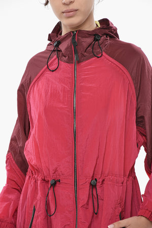 Two-Tone Nylon Parka MESHOPPEN With Hood