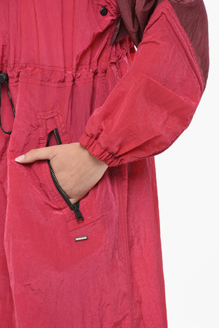 투톤 나일론 파카 MESHOPPEN 후드