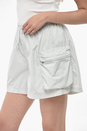 Nylon Shorts with Drawstring Waist