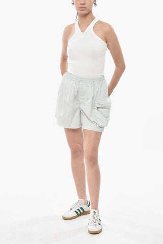 Shorts in Nylon con Coulisse in Vita