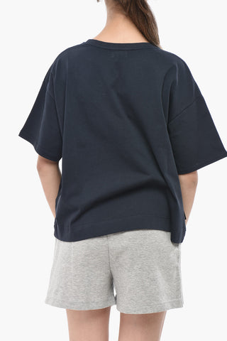 T-shirt Girocollo GRAPHIC in Cotone con Ricamo W