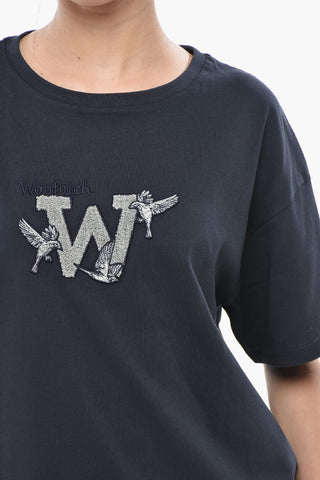 T-shirt Girocollo GRAPHIC in Cotone con Ricamo W