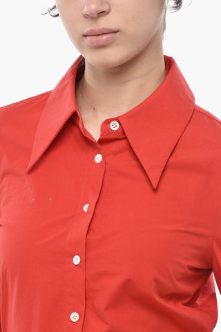 Slim-Fit-Hemd aus Baumwolle mit italienischem Kragen