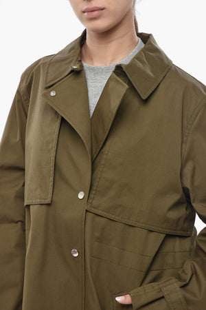 Cappotto HAVICE in Cotone Leggero con Bottoni Logati