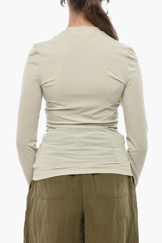 Top Girocollo SECOND SKIN con Logo Stampato