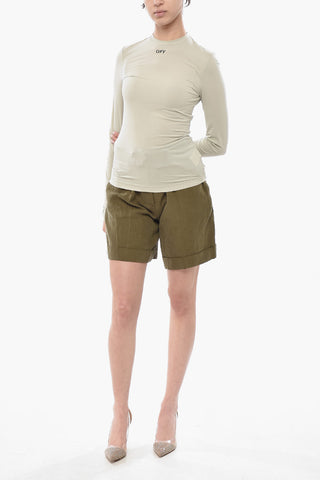 Top Girocollo SECOND SKIN con Logo Stampato