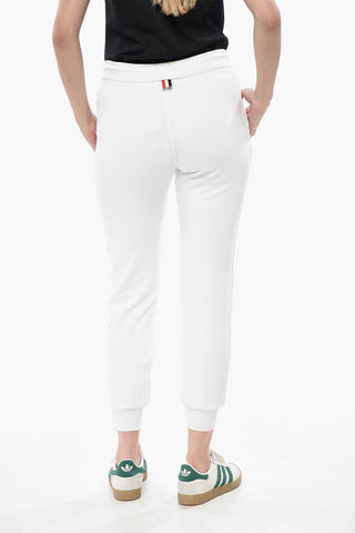 Joggers in Cotone Garzato con Bande Laterali Iconiche