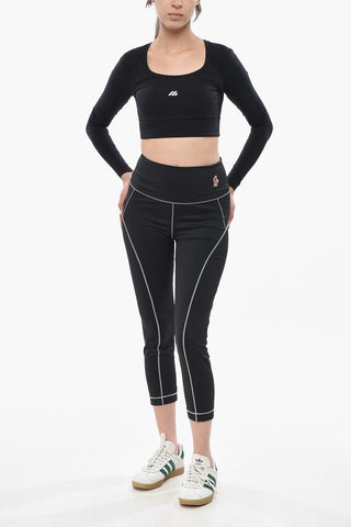 DAY-NAMIC Leggings aus Stretchstoff mit sichtbaren Nähten