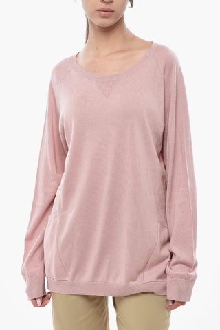 Maglia Girocollo in Cotone e Seta Leggera