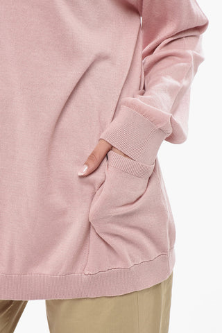 Maglia Girocollo in Cotone e Seta Leggera