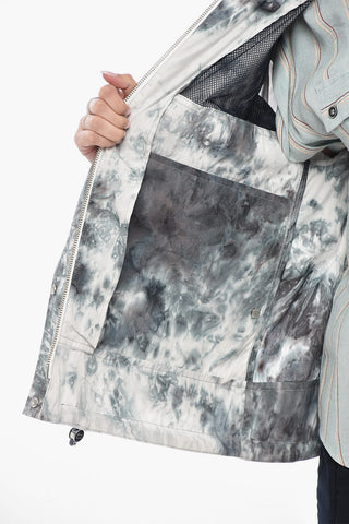 Jacke HAZLE aus Baumwollmischung mit Tie-Dye-Effekt