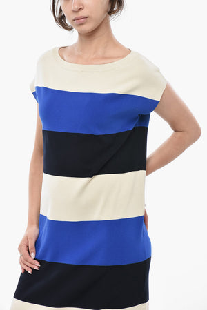 Flared Dress FLUID Color Block Sleeveless