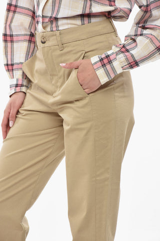 Baumwoll-Chinos Mit Regulärer Taille