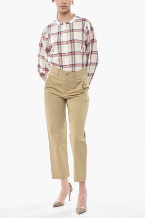 Regular-Waist Cotton Chinos