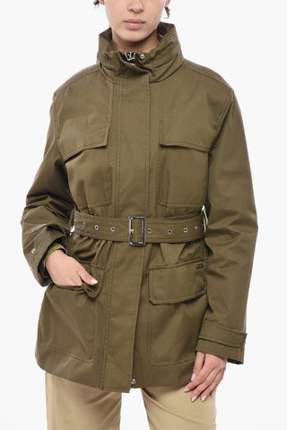 Utility-Jacke HAVICE aus Baumwolle mit Gürtel