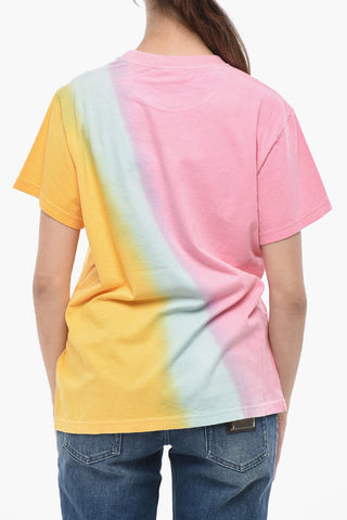 T-Shirt Girocollo in Cotone Tie Dye