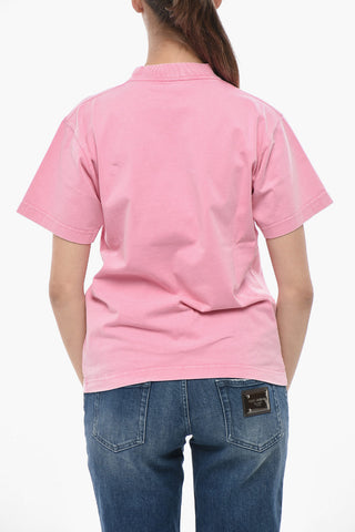 Crewneck T-Shirt PARIS With Rhinestones